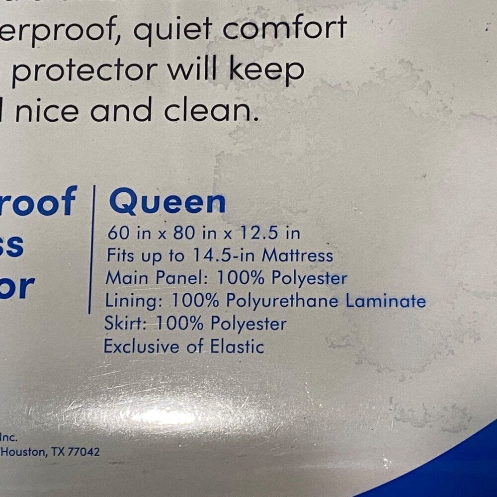 Sleepys Waterproof Mattress Protector Queen Size Sealed New - Picture 2 of 5